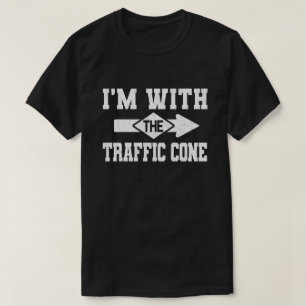 Ik ben bij de verkeerskone Funny Couple Halloween T-shirt