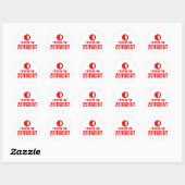 Ik ben bij de ZEITGEIST Ronde Sticker (Vel)