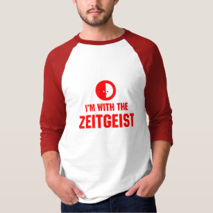 Ik ben bij de ZEITGEIST - wit en rood T-shirt