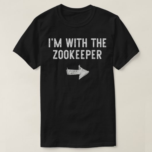 Ik ben bij de Zookeeper Costume Halloween Funny T-shirt (Design voorkant)
