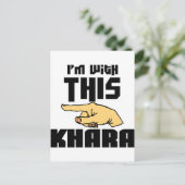 Ik ben bij deze Khara Briefkaart (Staand voorkant)