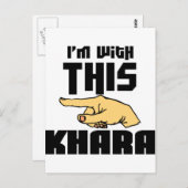 Ik ben bij deze Khara Briefkaart (Voorkant / Achterkant)