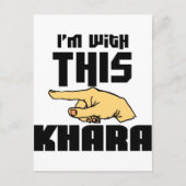 Ik ben bij deze Khara Briefkaart (Voorkant)