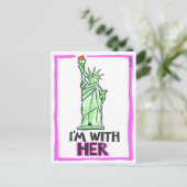 Ik ben bij haar briefkaart (Staand voorkant)