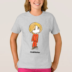 Ik ben bij haar door Ainsley-Girl's Raglan-slaafde T-shirt