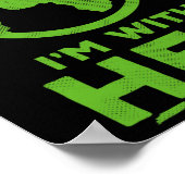 Ik ben bij haar Earth Shirt Environment Awareness  Poster (Hoek)