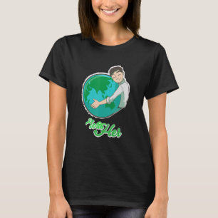 Ik ben bij haar Erde Planet Climate Change Environ T-shirt