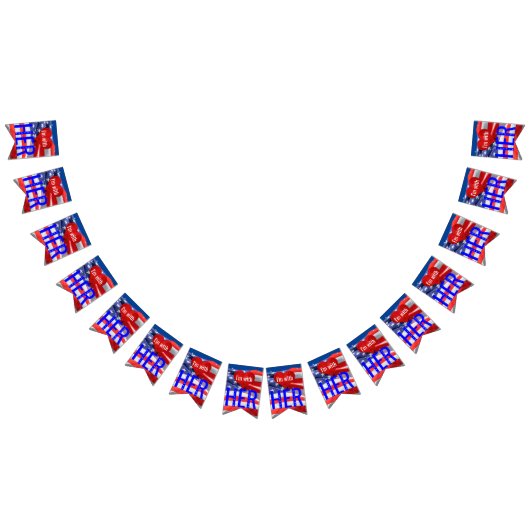 Ik ben bij haar Hillary Clinton President Election Vlaggetjes (Alle)