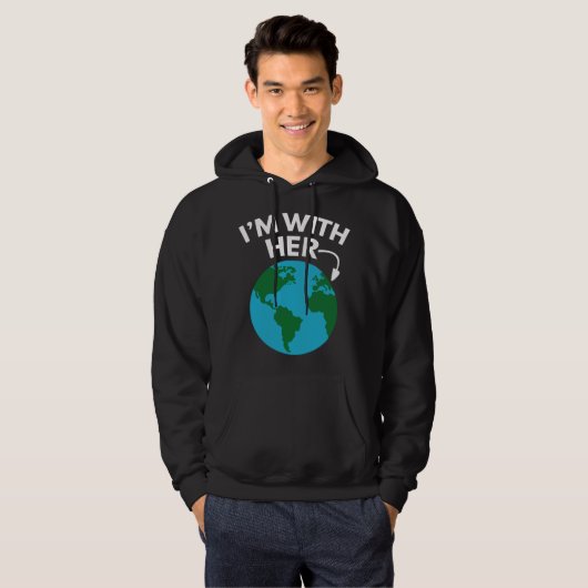 Ik ben bij haar hoodie (Voorkant volledig)