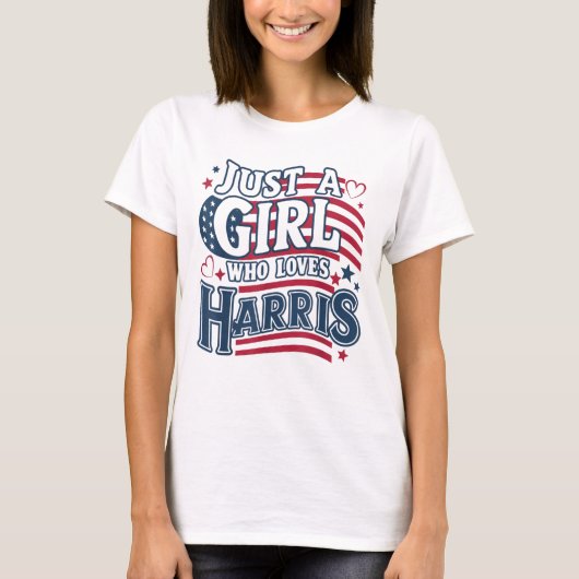 Ik ben bij haar Kamala Vote President Kamala-Harri T-shirt (Voorkant)