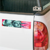Ik ben bij haar - Lady Liberty - Vrijheidsbeeld Bumpersticker (Op Truck)