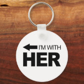 Ik ben bij haar (links) sleutelhanger (Voorkant)