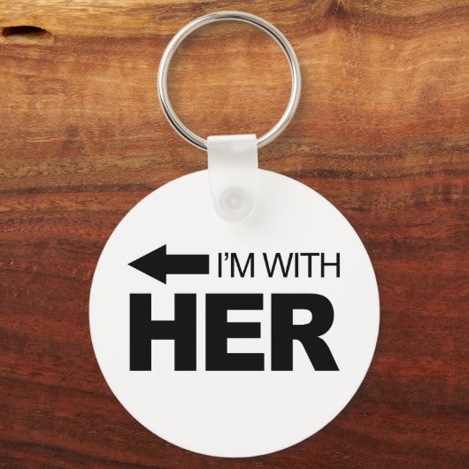 Ik ben bij haar (links) sleutelhanger (Voorkant)