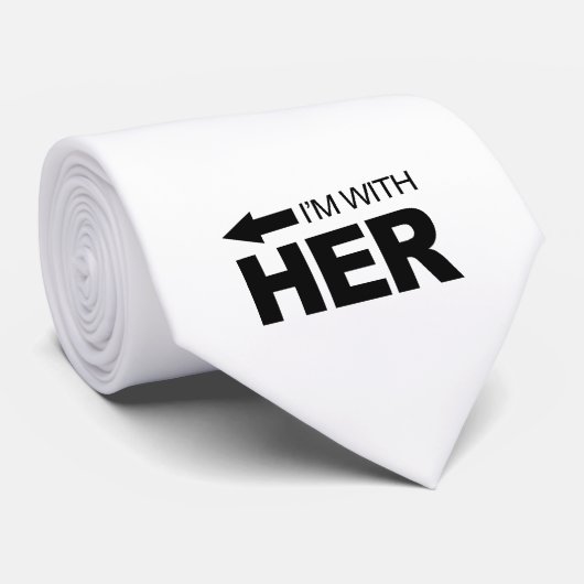 Ik ben bij haar (links) stropdas (Opgerold)