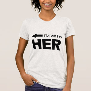 Ik ben bij haar (links) t-shirt
