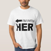 Ik ben bij haar (links) t-shirt (Voorkant)