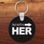 Ik ben bij haar (rechts) -.png sleutelhanger (Voorkant)