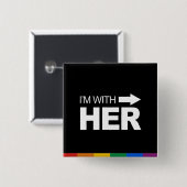 Ik ben bij haar (rechts) -.png vierkante button 5,1 cm (Voorkant /achterkant)