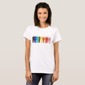 Ik ben bij haar: Regenboog T T-shirt (Voorkant volledig)