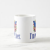 Ik ben bij haar Schattigee Kamala Harris vlinder Koffiemok (Center)