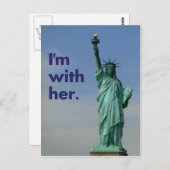 Ik ben bij haar. Vrijheidsbeeld Briefkaart (Voorkant / Achterkant)