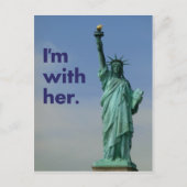 Ik ben bij haar. Vrijheidsbeeld Briefkaart (Voorkant)