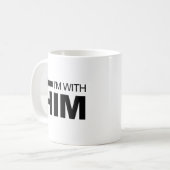 Ik ben bij hem (links) koffiemok (Voorkant links)