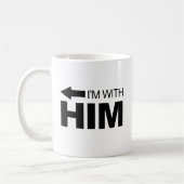 Ik ben bij hem (links) koffiemok (Links)