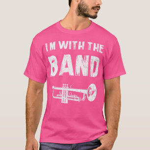 Ik ben bij het band trompet instrument t-shirt