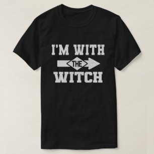 Ik ben bij het heks grappige kostuum Halloween. T-shirt