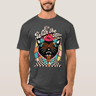 Ik ben bij het Kittens kat grappige woordgrapjes r T-shirt