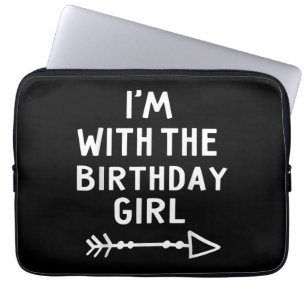 Ik ben bij het meisje van de geboorte Happy Hallow Laptop Sleeve