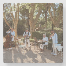 Ik ben bij het Onderzetter van de band.