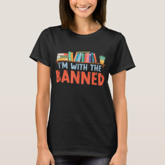 Ik ben bij het verbod voor boekenovers t-shirt