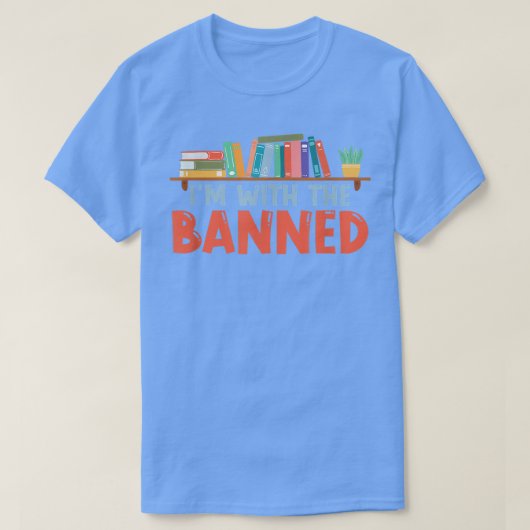 Ik ben bij het verbod voor boekenovers t-shirt (Design voorkant)
