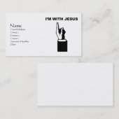 Ik ben bij Jezus Visitekaartje (Voorkant / Achterkant)