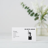 Ik ben bij Jezus Visitekaartje (Staand voorkant)