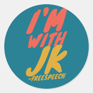 Ik ben bij JK Ronde Sticker