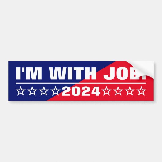 Ik ben bij Joe. Amerikaanse presidentsverkiezingen Bumpersticker (Voorkant)