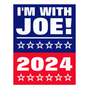 Ik ben bij Joe. Amerikaanse presidentsverkiezingen Flyer
