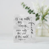 Ik ben bij jou altijd bijbelvers Christelijk (Staand voorkant)