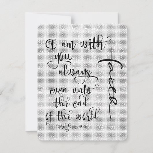 Ik ben bij jou altijd bijbelvers Christelijk (Voorkant)