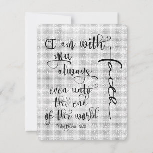 Ik ben bij jou altijd bijbelvers Christelijk