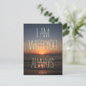 Ik ben bij jou Altijd Bijbelversie Briefkaart (Staand voorkant)