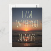 Ik ben bij jou Altijd Bijbelversie Briefkaart (Voorkant / Achterkant)