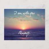 Ik ben bij jou Altijd Bijbelversie Briefkaart (Voorkant)