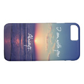 Ik ben bij jou Altijd Bijbelversie Case-Mate iPhone Case (Achterkant (Horizontaal))