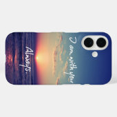 Ik ben bij jou Altijd Bijbelversie Case-Mate iPhone Case (Achterkant (horizontaal))