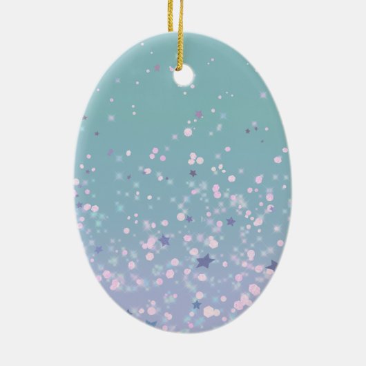 Ik ben bij jou Altijd Bijbelversie Keramisch Ornament (Achterkant)