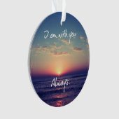 Ik ben bij jou Altijd Bijbelversie Ornament (voorkant)